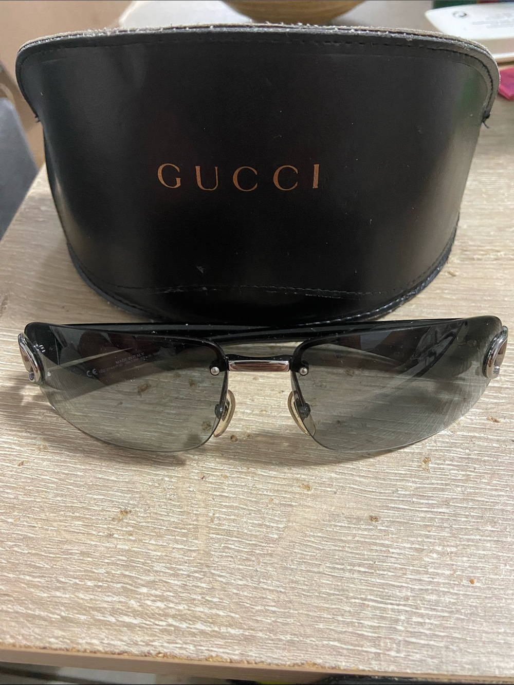 Vintage Gucci Horsebit GG2744/F/S BKTZR 62 15 130 Sunglasses